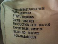 CE del commestibile di Metabisulfite del sodio del SO2 65% nessuna purezza SMBS di 231-673-0 Na2S2O5 97%